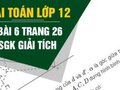 Bài 6 trang 26 SGK hình học 12