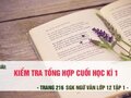 Kiểm tra tổng hợp cuối học kì 1