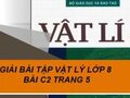 Giải Vật lý lớp 8: Đáp án bài C2 trang 5 SGK Vật lý lớp 8
