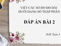 Bài 2 trang 44  SGK Toán lớp 5