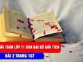 Bài 2 trang 107 SGK Giải tích 11