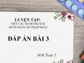 Giải bài 3 trang 45 sách giáo khoa Toán lớp 5