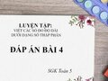 Giải bài 4 trang 45 sách giáo khoa Toán lớp 5