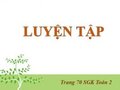 Hướng dẫn giải bài Luyện tập trang 70 SGK Toán 2