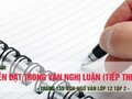 Diễn đạt trong văn nghị luận (tiếp theo)
