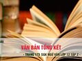 Văn bản tổng kết