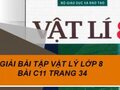 Đáp án bài C11 trang 34 sách giáo khoa Vật lý lớp 8