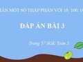 Giải toán lớp 5: Đáp án bài 3 trang 57 SGK Toán 5 tập 1