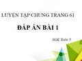 Giải bài 1 luyện tập chung trang 61 SGK Toán 5