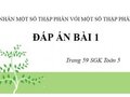 Bài 1 trang 59 SGK Toán 5