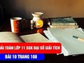 Bài 10 trang 108 sgk Giải tích 11