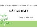 Giải bài 3 trang 59 sách giáo khoa Toán lớp 5