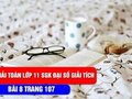 Bài 8 trang 107 SGK Giải tích 11