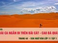Soạn bài Bài ca ngắn đi trên bãi cát (Cao Bá Quát)