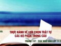 Thực hành về lựa chọn trật tự các bộ phận trong câu