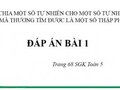 Đáp án bài 1 trang 68 sách giáo khoa Toán lớp 5