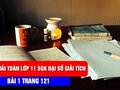 Giải toán lớp 11: Đáp án bài 1 trang 121 SGK đại số và giải tích