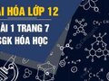Bài 1 trang 7 sgk Hóa học lớp 12