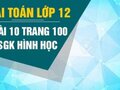 Giải bài 10 trang 100 sách giáo khoa hình học lớp 12