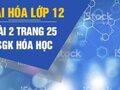 Đáp án bài 2 trang 25 sách giáo khoa hóa học 12