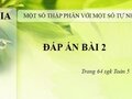 Giải bài 2 trang 64 sách giáo khoa Toán lớp 5