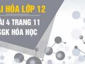 Bài 4 trang 11 sgk Hóa 12
