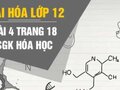 Bài 4 trang 18 sách giáo khoa hóa học 12