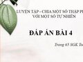 Giải bài 4 trang 65 sgk Toán 5 tiết luyện tập
