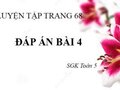 Giải bài 4 trang 68 SGK Toán 5 tiết luyện tập