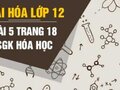 Bài 5 trang 18 SGK Hóa học 12