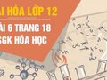 Giải  hóa lớp 12: Đáp án bài 6 trang 18 SGK hóa học