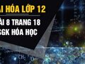 Giải bài 8 trang 18 sách giáo khoa Hóa lớp 12