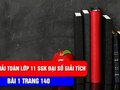 Hướng dẫn giải bài 1 trang 140 SGK đại số và giải tích lớp 11