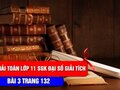 Bài 3 trang 132 SGK Giải tích 11