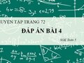 Giải bài 4 trang 72 sgk toán 5 tiết luyện tập