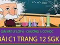 Đáp án bài C1 trang 12 sách giáo khoa môn vật lý lớp 6