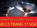 Đáp án bài C5 trang 17 sách giáo khoa môn vật lý lớp 6