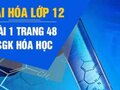 Đáp án bài 1 trang 48 sách giáo khoa hóa học 12