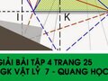 Giải bài 4 trang 25 sách giáo khoa Vật lý  7 - Quang học