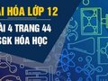 Bài 4 trang 44 sách giáo khoa hóa học 12
