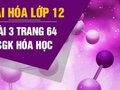 Giải bài 4 trang 64 sách giáo khoa Hóa lớp 12