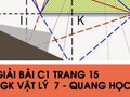 Bài C1 trang 15 SGK Vật lý  7 - Quang học
