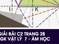 Giải bài C2 trang 28 sách giáo khoa Vật lý  7 - Âm học