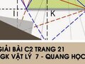 Giải bài C2 trang 21 sách giáo khoa Vật lý  7 - Quang học