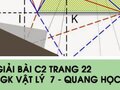 Giải bài C2 trang 22 sách giáo khoa Vật lý  7 - Quang học