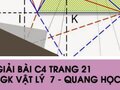 Giải bài C4 trang 21 sách giáo khoa Vật lý 7 - Quang học