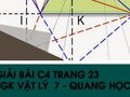 Giải bài C4 trang 23 sách giáo khoa Vật lý 7 - Quang học