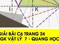 Giải bài C6 trang 24 sách giáo khoa Vật lý  7 - Quang học