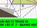 Giải bài C7 trang 24 sách giáo khoa Vật lý  7 - Quang học