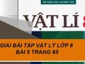 Giải Vật lý lớp 8: Đáp án bài 5 trang 65 SGK Vật lý lớp 8